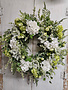Custom White Hydrangea & Snowball Wreath