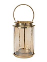 Hammered Gold and Glass Lantern