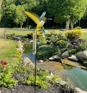 Hummingbird Rain Gauge