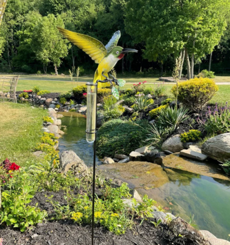 Hummingbird Rain Gauge
