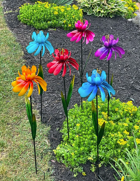 Spinning Wildflower Garden Stake