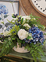 Custom Hues of Blue Hydrangea Arrangement