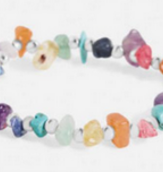 Multicolor Stone Stretch Bracelet