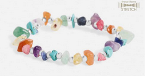 Multicolor Stone Stretch Bracelet