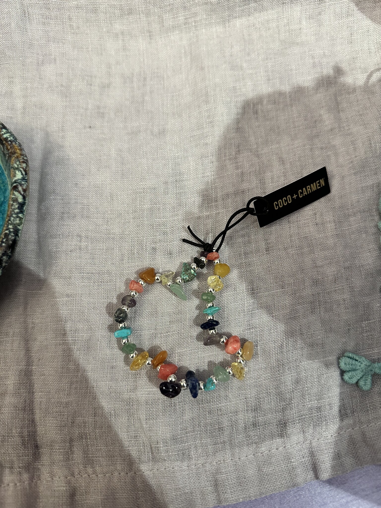 Multicolor Stone Stretch Bracelet