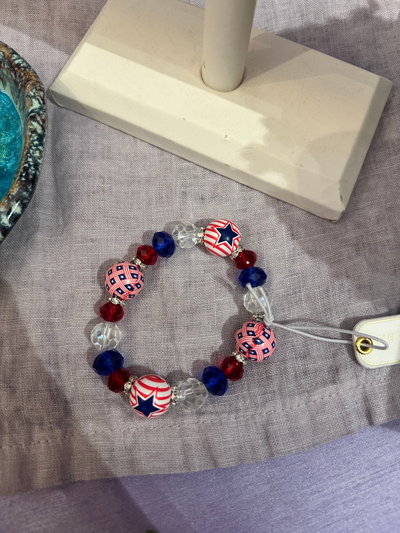 Patriotic Fireworks Stretch Bracelet