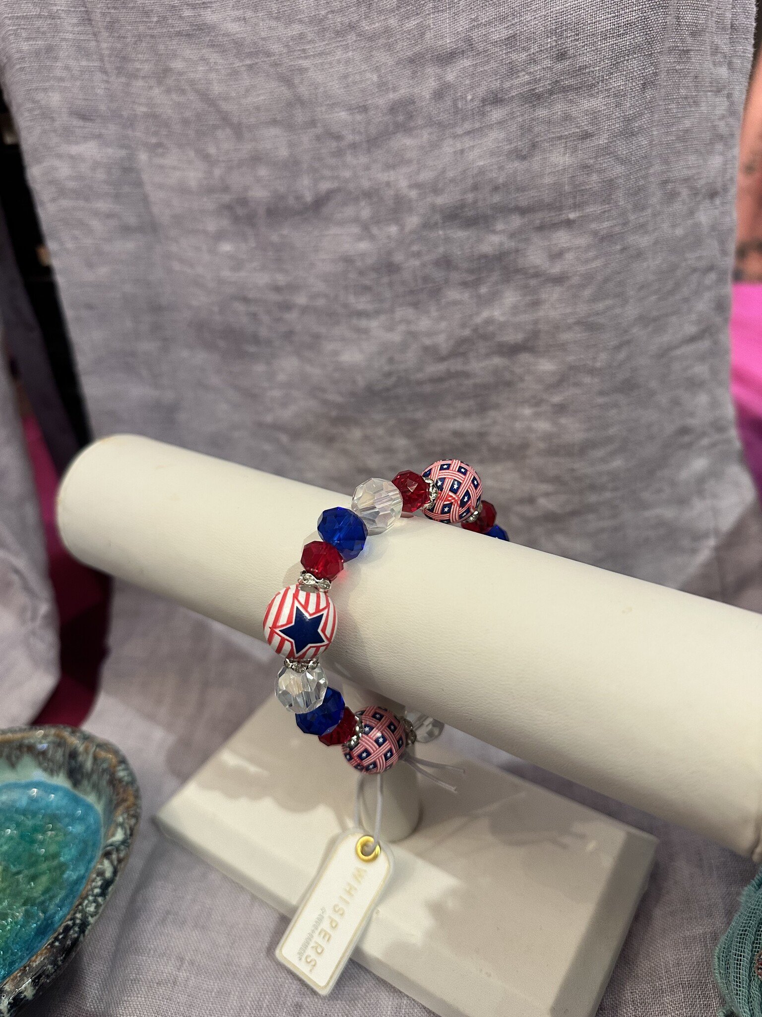 Patriotic Fireworks Stretch Bracelet