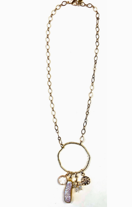 Freshwater Pearl Charms Necklace