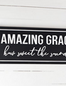 Black Metal Amazing Grace Wall Art