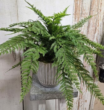 Custom UV Protected Leather Fern Bush
