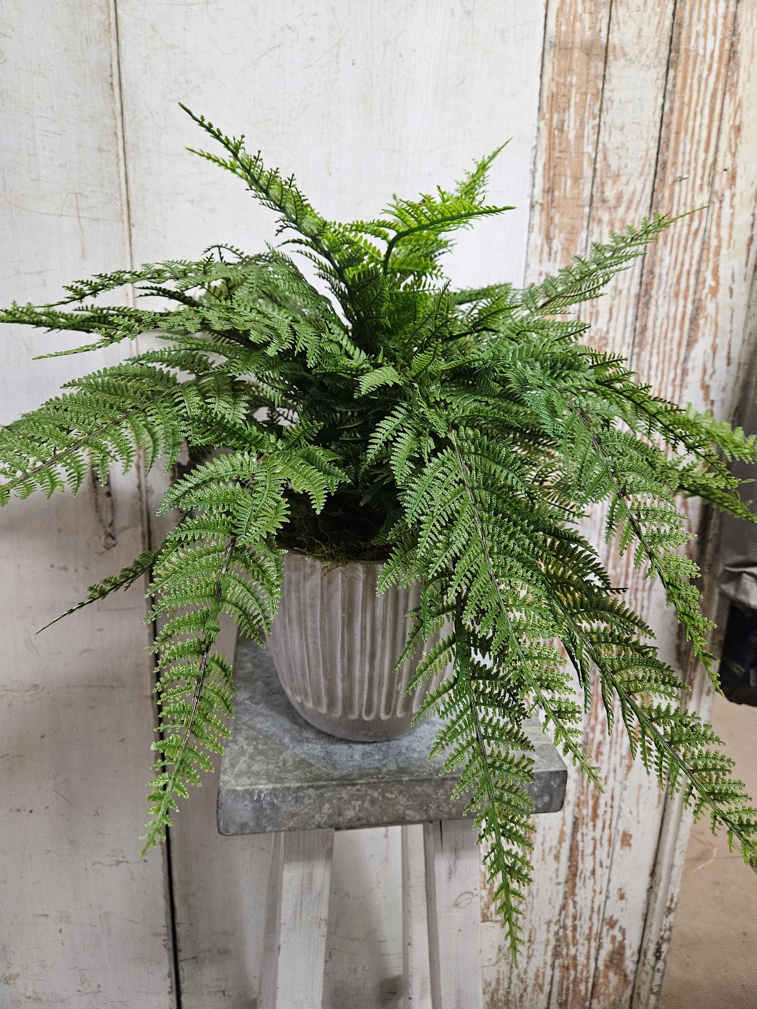 Custom UV Protected Leather Fern Bush
