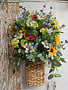 Custom Wildflower Wall Basket