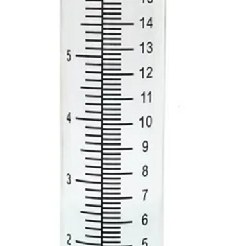 9" Glass Rain Gauge