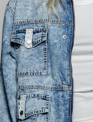 Blue Denim & Lace Jacket By: POL