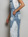 Vintage Patchwork Denim Overall By: POL