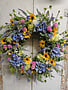 Custom Hydrangea Wildflower Wreath