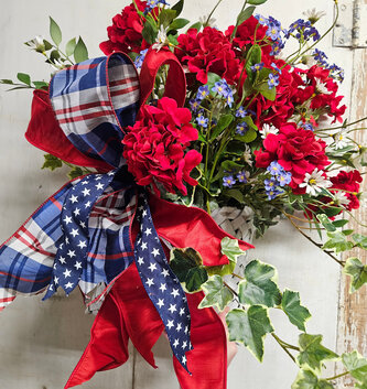 Custom Patriotic Wall Basket