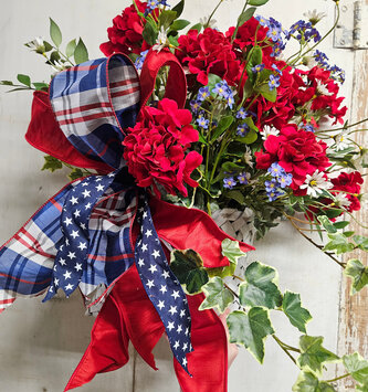 Custom Patriotic Wall Basket