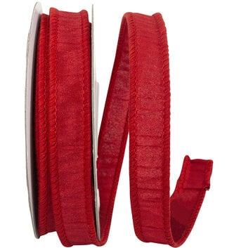 7/8" x 10 Yards Solid Patriotic Red Wired Ribbon