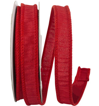 7/8" x 10 Yards Solid Patriotic Red Wired Ribbon
