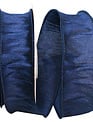 1.5" x 10 Yards Yankee Navy Wired Ribbon