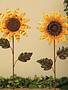 Small Metal Sunflower Stake (2 Styles)
