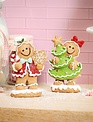 Mr & Mrs Sugar & Stripes Gingerbread Couple