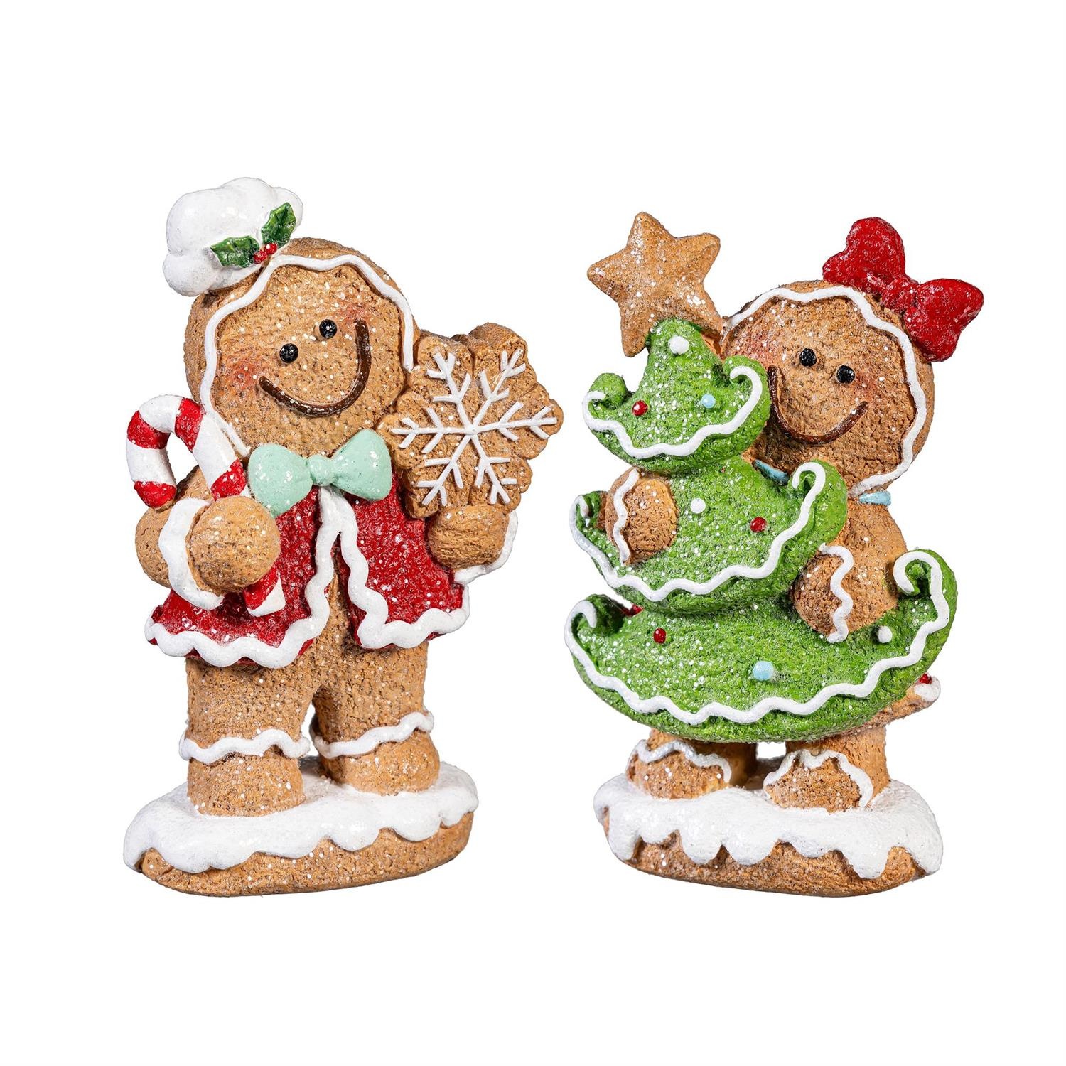 Mr & Mrs Sugar & Stripes Gingerbread Couple