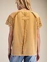 Lace Cap Sleeve Top By: Easel (2-Colors)