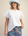 Lace Cap Sleeve Top By: Easel (2-Colors)