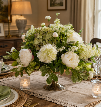 Custom English Garden Centerpiece