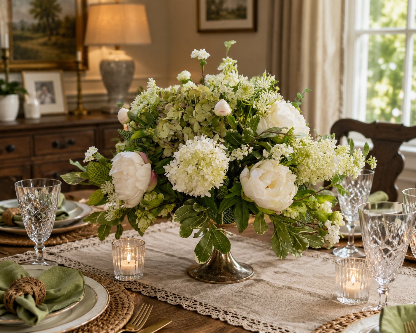 Custom English Garden Centerpiece