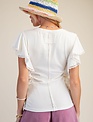 Easel Dolman Sleeve Mineral Wash Top by: Easel