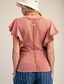 Easel Dolman Sleeve Mineral Wash Top by: Easel