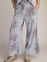 Easel Floral Print Waffle Weave Pant by: Easel