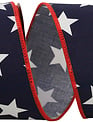 2.5" x 10 Yards Celebration Stars Wired Edge Ribbon