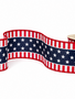 2.5" x 10 Yds American Patriotic Stars Ribbon