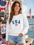 Simply Southern Summer Crew USA Sweatshirt By: Simply Southern