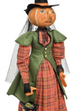 Opelia Pumpkin Witch on Stand
