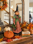 Opelia Pumpkin Witch on Stand