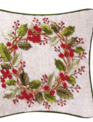Square Sequin Wreath Pillow