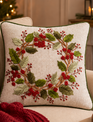 Square Sequin Wreath Pillow