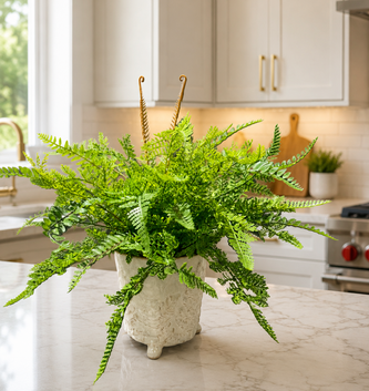 Custom Mixed Fern in Footed Container