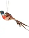 Glass Pheasant with Feathertail Ornament