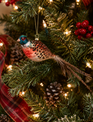 Glass Pheasant with Feathertail Ornament