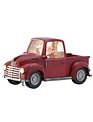 LED Red Truck Santa Snowglobe