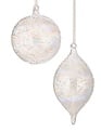 Etched Glass Iridescent Ornament (2-Styles)