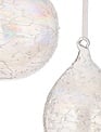 Etched Glass Iridescent Ornament (2-Styles)