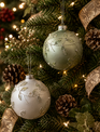 Mini Leaf Pearl Glass Ornament (2-Colors)