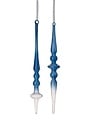 Ombre Blue Glass Finial Ornament (2-Styles)
